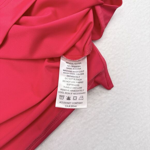 FootJoy Golf Polo Shirt Men XL‎ Athletic Fit Pink Solid Stretch Performance - Picture 9 of 12